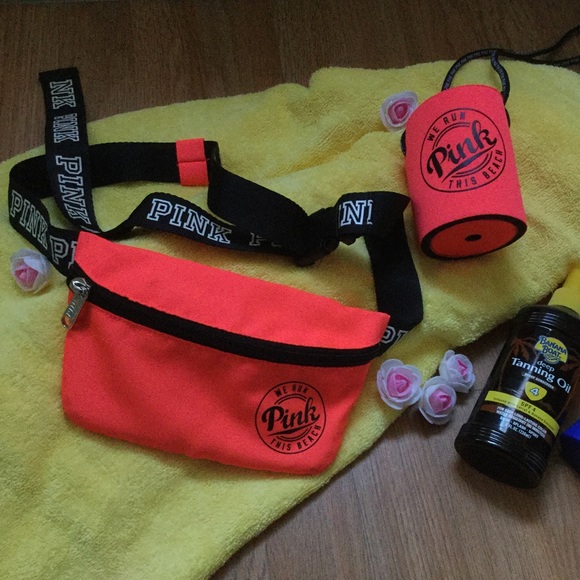 PINK VS Fanny Pack & Drink Koozie🌊😎🐚☀️ - Picture 2 of 8